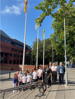 Windrush flag ceremony